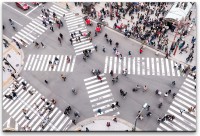 japanische Straßen Wandbild in verschiedenen Größen