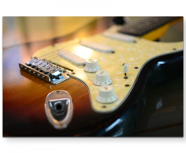 Elektrische Gitarre Musik - Leinwandbild