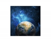 80x80cm Galaxis Erde Weltall Sterne