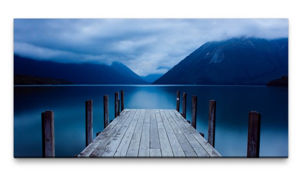 Bilder XXL Steeg am See 50x100cm Wandbild auf Leinwand