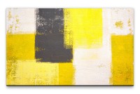 Bilder XXL Abstrakt mit Gelb Wandbild auf Leinwand
