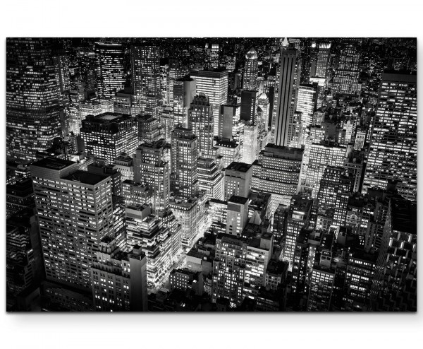 New York City bei Nacht - Leinwandbild