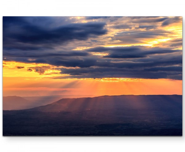 Sonnenuntergang Phetchabun - Leinwandbild