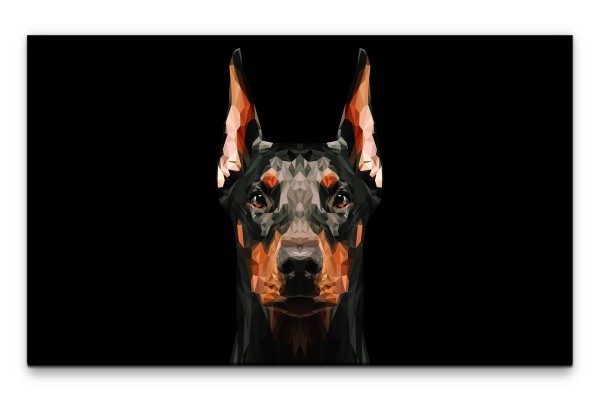 Bilder XXL Dobermann Wandbild auf Leinwand