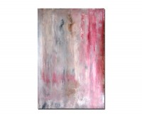 120x80cm Malerei Kunstwerk abstrakt rot/beige