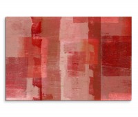 120x80cm Wandbild Hintergrund Kunst rot beige