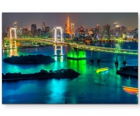 Skyline Tokyo mit Tokyo Tower - Leinwandbild