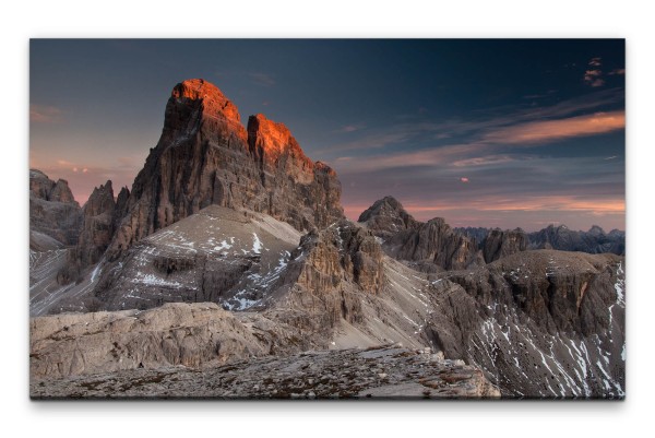 Bilder XXL Sonnenschein in den Dolomiten Wandbild auf Leinwand