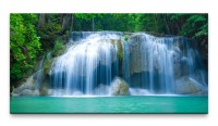 Bilder XXL Thailändischer Wasserfall 50x100cm Wandbild auf Leinwand