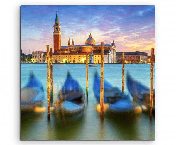 Landschaftsfotografie – Sonnenaufgang in Venedig, Italien auf Leinwand