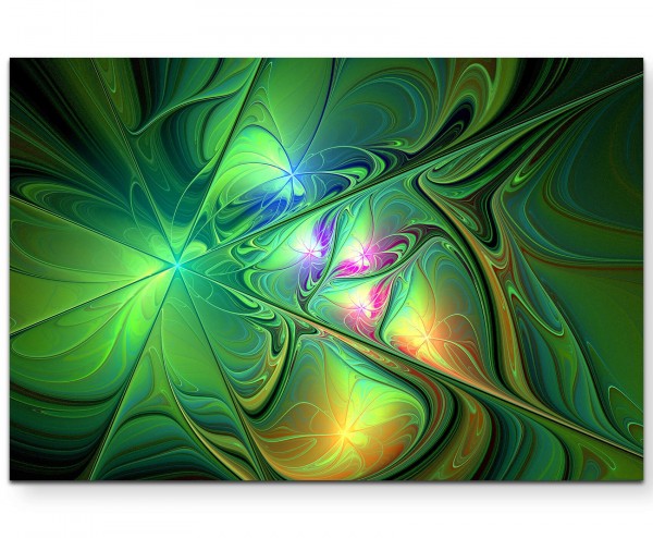 Abstraktes Bild Batik-Optik - Leinwandbild