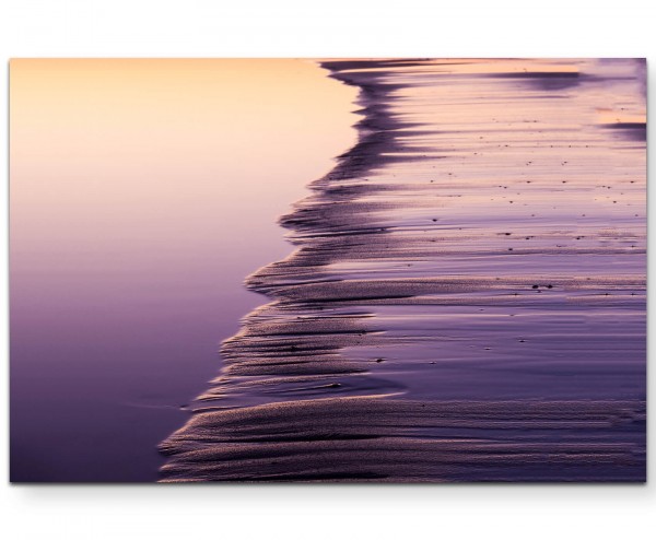 Nahaufnahme Sand bei Sonnenuntergang - Leinwandbild