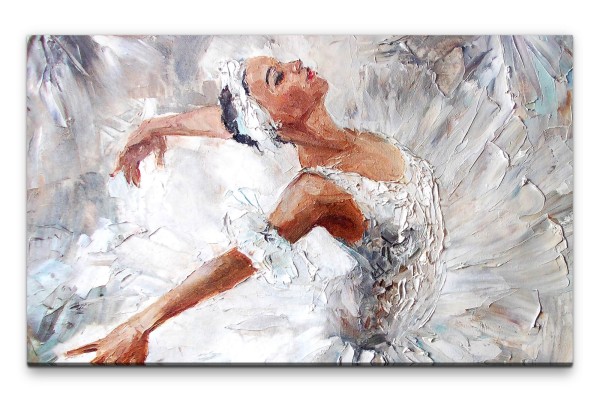 Bilder XXL Ballerina gemalt Wandbild auf Leinwand