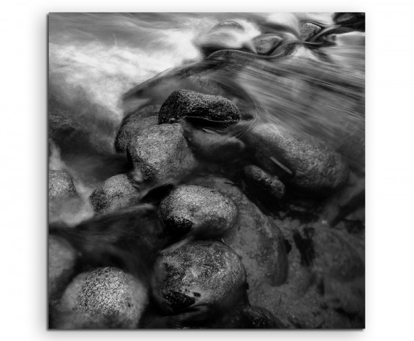 Künstlerische Fotografie Fluss am Kliff, Malaysia auf Leinwand exklusives Wandbild moderne Fotogra