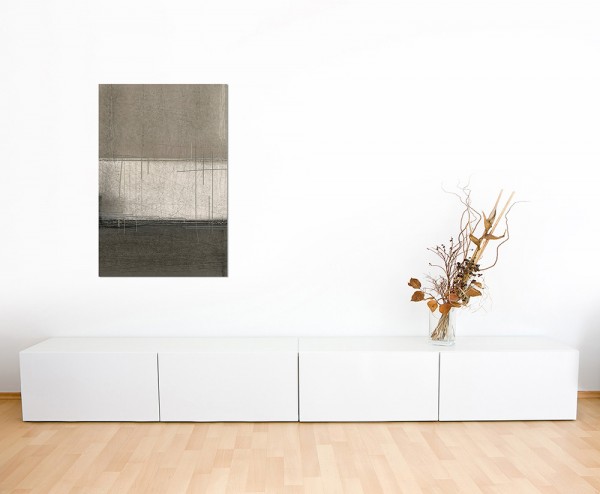 120x80cm Kunstmalerei abstrakt braun/beige