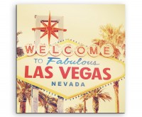 Urbane Fotografie – Welcome to Las Vegas, Nevada auf Leinwand
