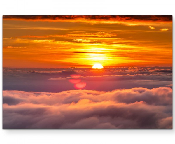 Phulomlo fantastischer Sonnenuntergang - Leinwandbild
