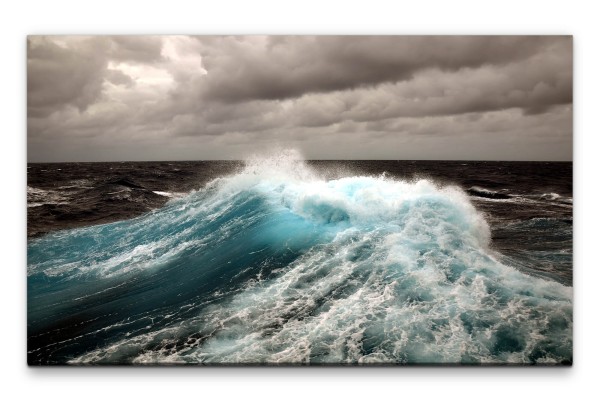 Bilder XXL Meer mit starkem Seegang Wandbild auf Leinwand