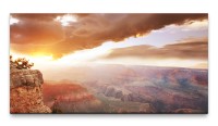 Bilder XXL Wolken über dem Grand Canyon 50x100cm Wandbild auf Leinwand