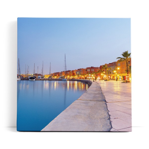 Hurghada Marina Boulevard Ägypten Meer Laternen