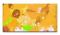 Bilder XXL Abstrakt in Orange 50x100cm Wandbild auf Leinwand