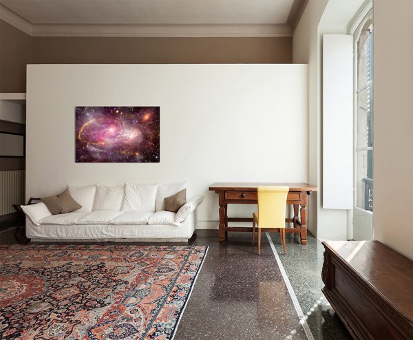 120x80cm Sterne Planet All Galaxie