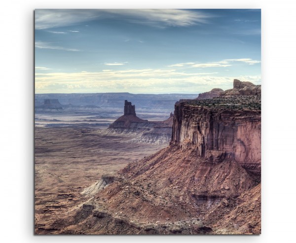 Landschaftsfotografie – Felsen im Canyonlands Nationalpark, Utah, USA auf Leinwand