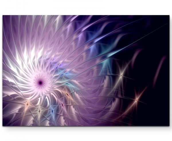 kreatives Design  gefrorenes Glaseffekt, Violette Färbung - Leinwandbild