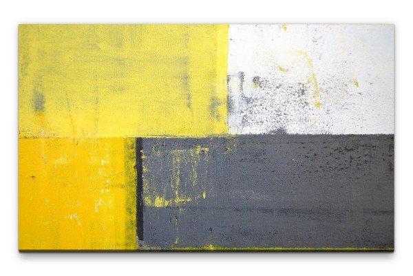 Bilder XXL Abstrakt mit Gelb Wandbild auf Leinwand