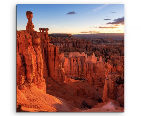 Landschaftsfotografie  Thors Hammer, Bryce Canyon National Park auf Leinwand exklusives Wandbild m