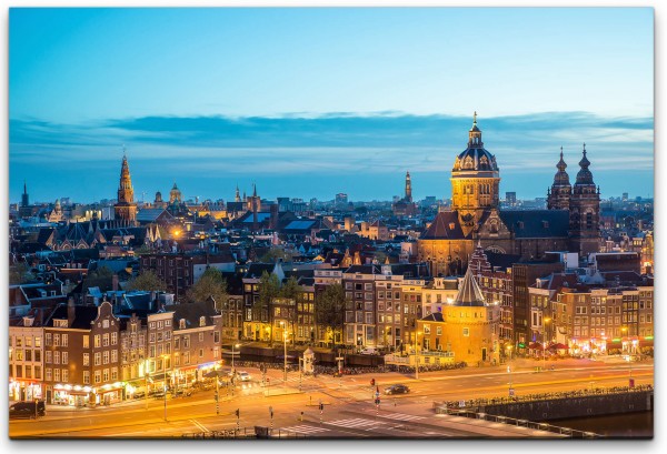 Amsterdam Skyline Wandbild in verschiedenen Größen