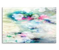 120x80cm Wandbild Blüten Blumen Hintergrund abstrakt