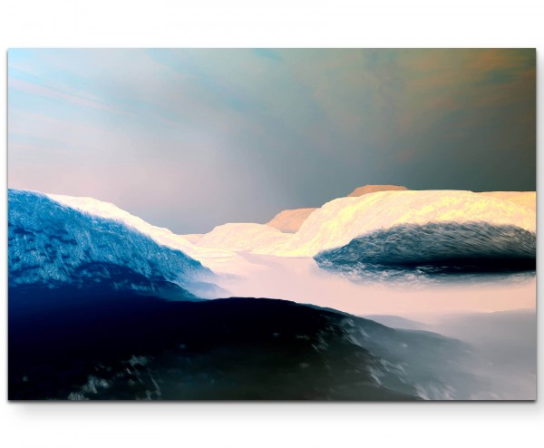 ruhige Atmosphäre Berglandschaft - Leinwandbild