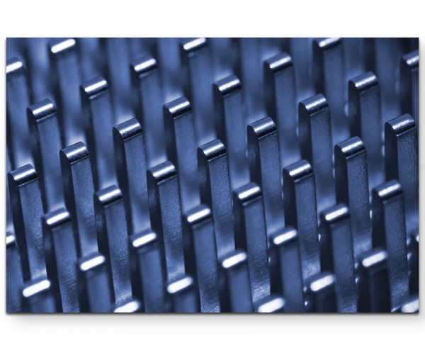 Moderne Fotografie Radiator auf einem Mainboard - Leinwandbild