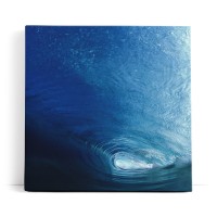 Welle von Innen Surfen Blau Ozean Meer Kunstvoll