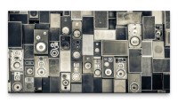 Bilder XXL Alte Lautsprecher 50x100cm Wandbild auf Leinwand