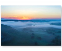 Landschaft mit Nebel - Leinwandbild