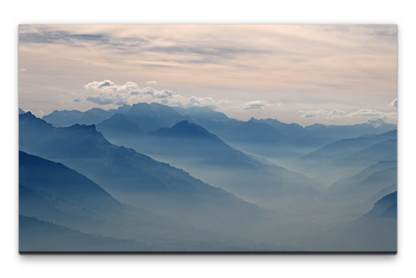 Bilder XXL Nebelgebirge Wandbild auf Leinwand