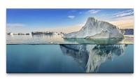 Bilder XXL Eisberg 50x100cm Wandbild auf Leinwand