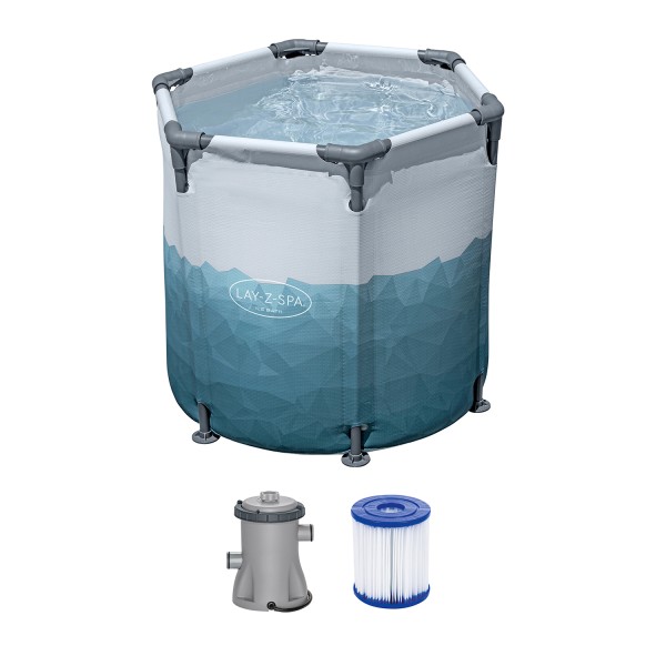 Winterfest Bestway LAY-Z-SPA Glacial Dip Eisbad mit Filterpumpe – Ø 90x80 cm - Komplett Set
