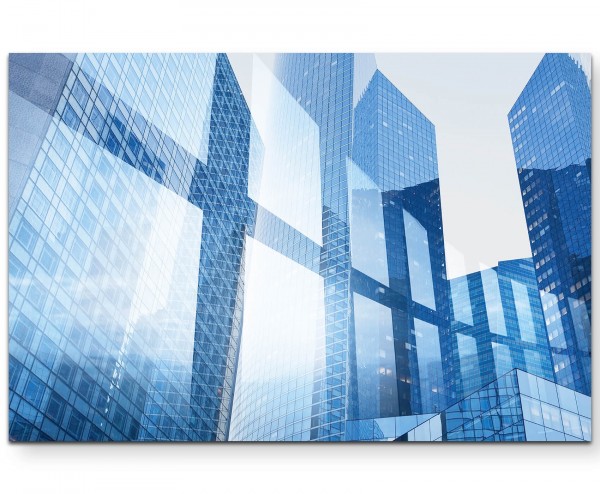 Abstraktes Bild Businessgebäude - Leinwandbild