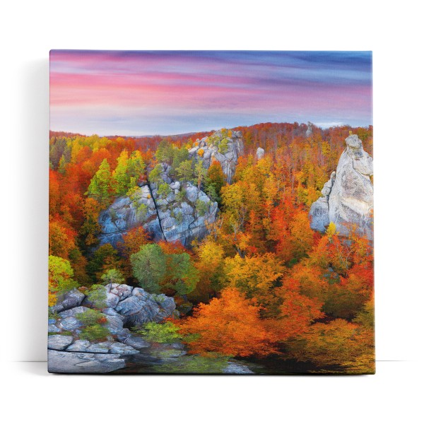 Herbstlandschaft Berge Felsen Natur Rumänien