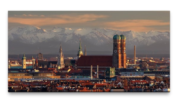 Bilder XXL Stadtansichten 50x100cm Wandbild auf Leinwand