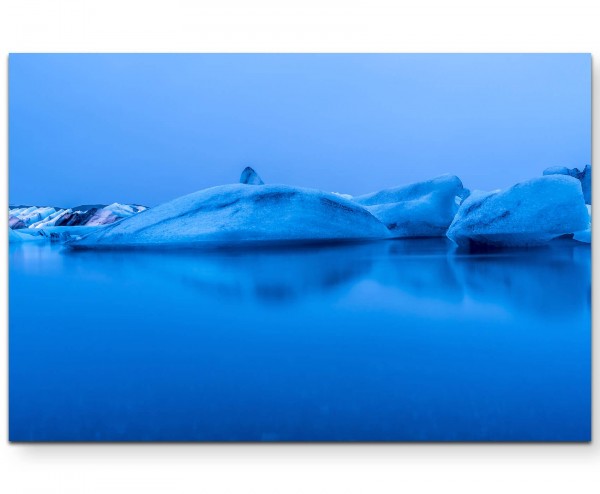 Gletscherformation im Eismeer - Leinwandbild