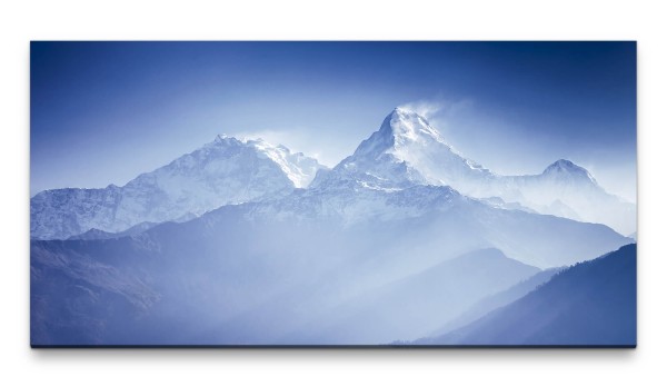 Bilder XXL Annapurnagebirge im Himalaya 50x100cm Wandbild auf Leinwand