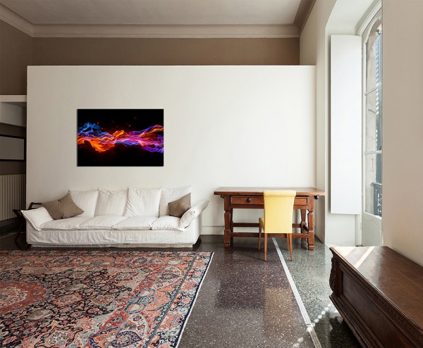 120x80cm Feuer Flammen Hitze Formen