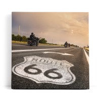 Route 66 USA Straße Motorräder Bikes Sonnenschein