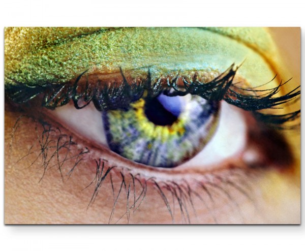 Fotografie Auge Makroaufnahme - Leinwandbild