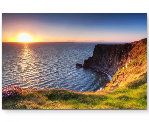 Cliffs of Moher  Sonnenuntergang - Leinwandbild