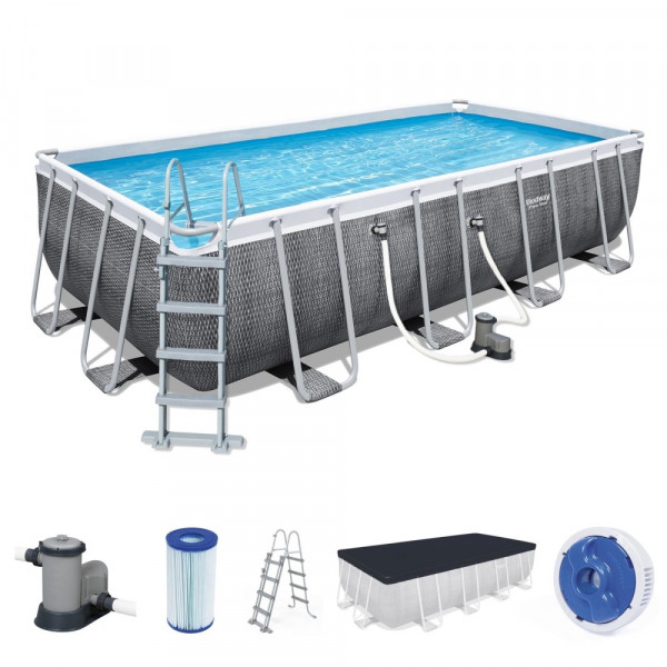 Bestway Power Steel™ Frame Pool 56998 Komplett-Set 549 x 274 x 122 cm